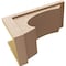 Ekena Millwork 11"W x 22"D x 11"H Wide Emerson Rough Cedar Woodgrain TimberThane Corbel, Primed Tan CORUR11X22X11EMRRCPR - alternate 4
